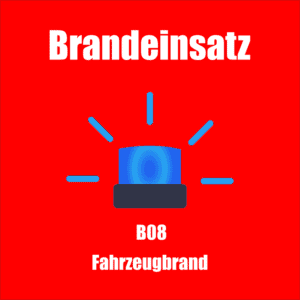Titelbild in rot gehalten mit dem Text "Brandeinsatz"