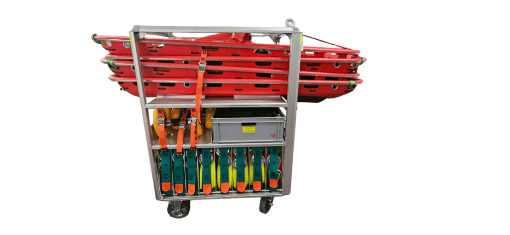 Bild zeigt einen Rollcontainer der Feuerwehr Fernitz