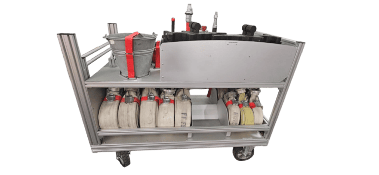 Bild zeigt einen Rollcontainer der Feuerwehr Fernitz