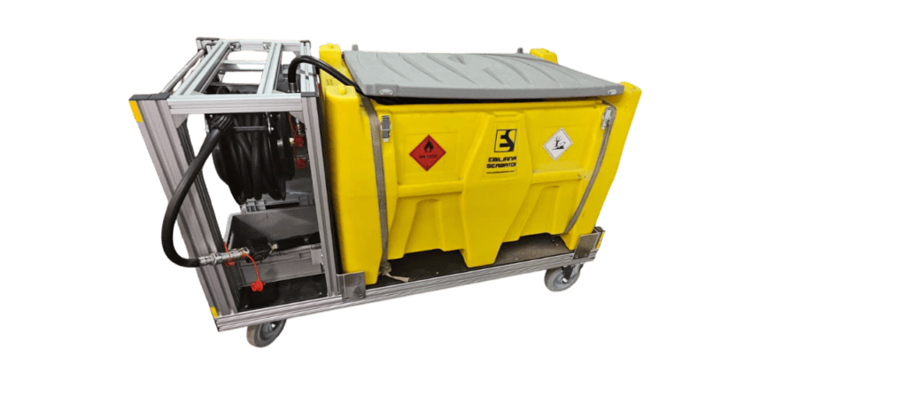 Bild zeigt einen Rollcontainer der Feuerwehr Fernitz