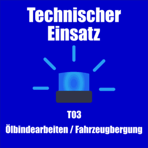 Titelbild in blau gehalten mit dem Text "Technischer Einsatz"