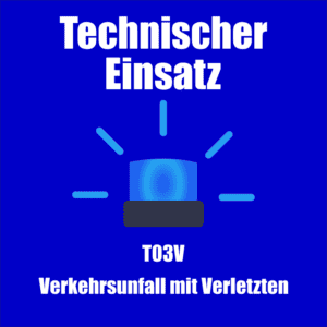 Titelbild in blau gehalten mit dem Text "Technischer Einsatz"