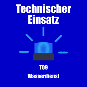 Titelbild in blau gehalten mit dem Text "Technischer Einsatz"