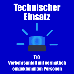 Titelbild in blau gehalten mit dem Text "Technischer Einsatz"