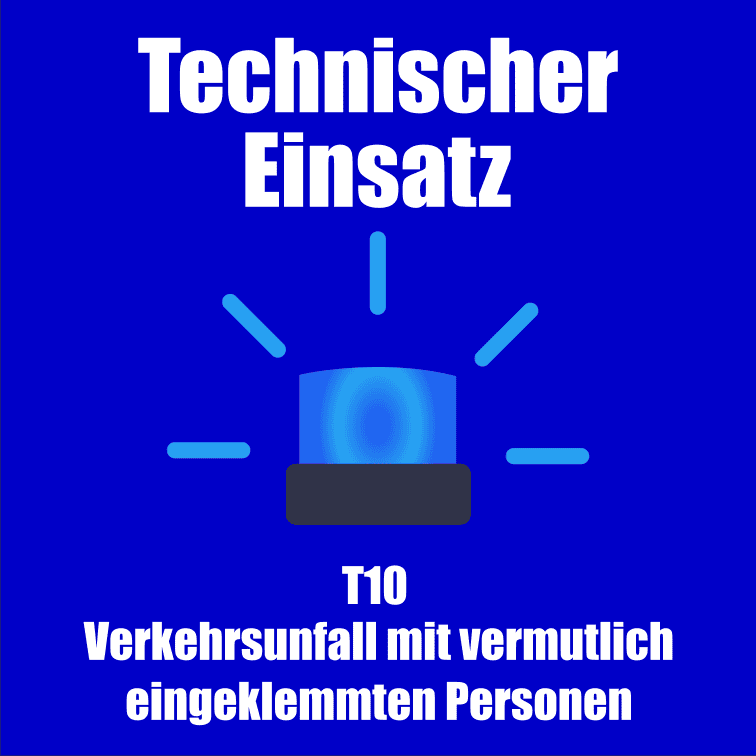 Titelbild in blau gehalten mit dem Text "Technischer Einsatz"