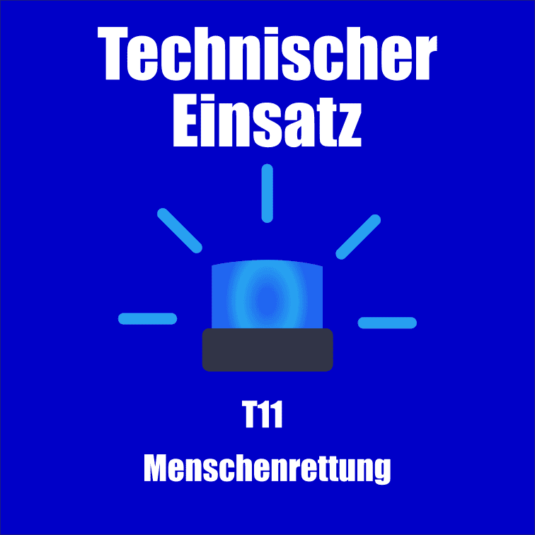 Titelbild in blau gehalten mit dem Text "Technischer Einsatz"