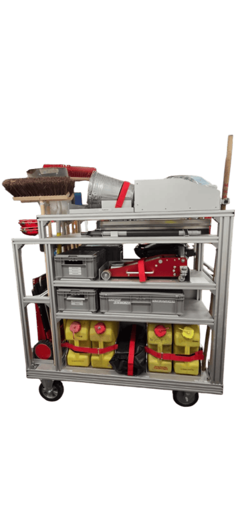 Bild zeigt einen Rollcontainer der Feuerwehr Fernitz
