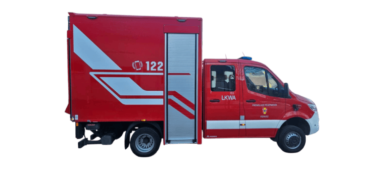 Bild zeigt das Feuerwehrfahrzeug LKWA der Feuerwehr Fernitz