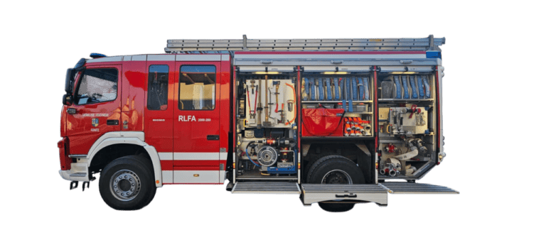 Bild zeigt das Feuerwehrfahrzeug RLF-A 2000-200 der Feuerwehr Fernitz