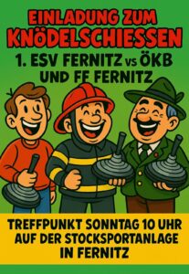 Bild zeigt Mitglieder der FF Fernitz beim Eisschießen